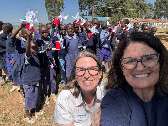 WVU delegation delivering youth-development training with Egerton University, 4-K Club members and teachers in Kenya
